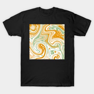 boho/groovy le fleur marble swirls pattern T-Shirt